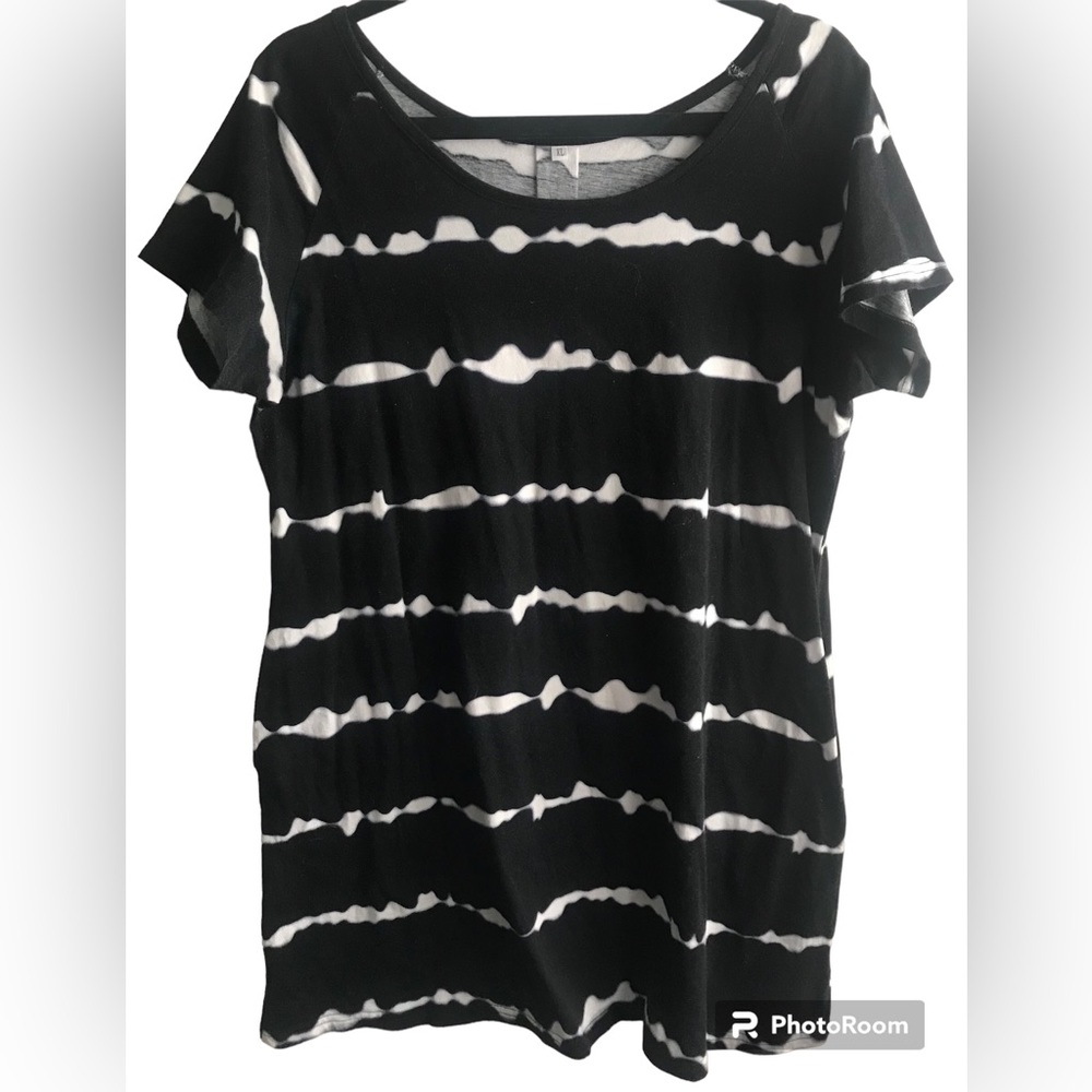 SCOOP NECK RAYON SPANDEX BLEND T-SHIRT DRESS